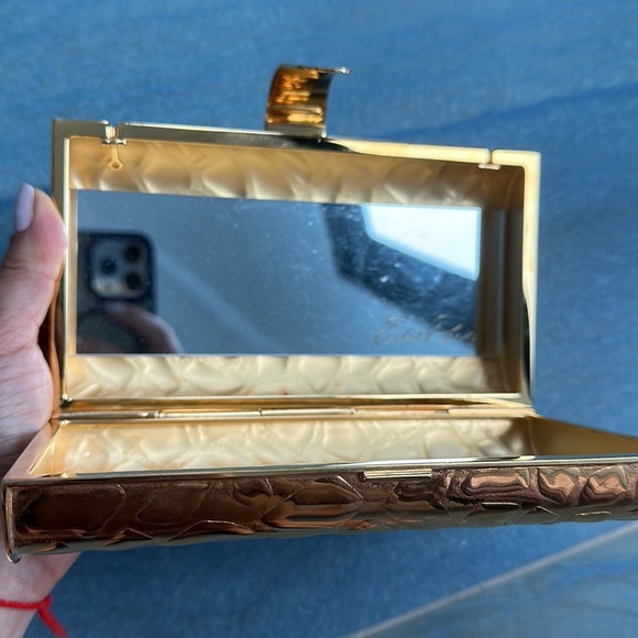 Edie Parker Gold Clutch